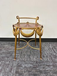 Vintage Italian Hollywood Regency Vanity Stool