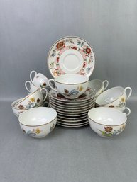 Haviland Limoges - Cathay- 12 Saucers And 12 Cups
