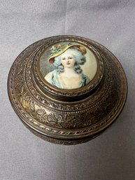 Antique PNCW USA Made Powder Jar.