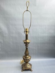 Hollywood Regency Brass Table Lamp