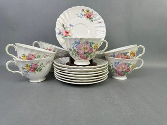 Royal Doulton - Arcadia- 8 Cups & Saucers