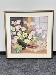 Ellen Gunn Tulip Still Life Lithograph Artwork