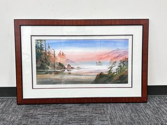 John Ebner Watercolor Of Pacific Northwest