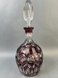 Bohemian Purple Crystal Decanter.