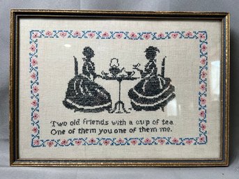 Framed Needlepoint.