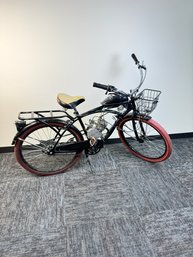 Vintage Customized Huffy Nel Lusso Bicycle With Motor