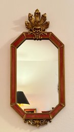 Gold & Red Orange Syroco Mirror