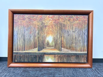 Natures Cathedral - Hand Embellished Giclee On Canvas By Holman