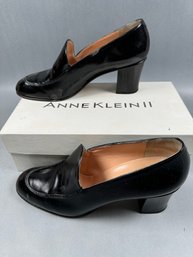 Anne Klein 11 Black Shoes -2.5 Heel - 8.5N