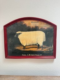 Painted Cordelia II All England Champion,  1837 Wall Hanging On Board