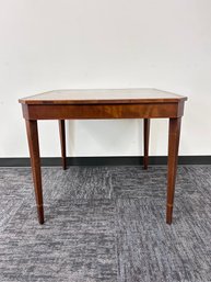 Barnhard & Simonds Co. Table With Leather Top