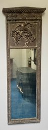 Large Unique Wood And Metal Mirror With Eagle