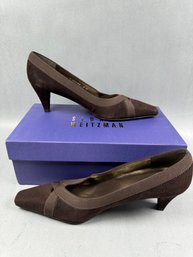Stuart Weitzman Brown Suede Dress Shoes- 8M