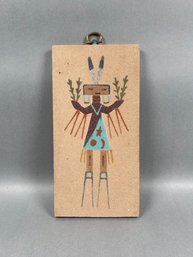 Vintage Navajo Sand Painting - Unsigned