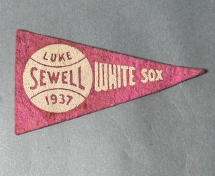 Luke Appling Sewell 1937 Miniature Felt Pennant