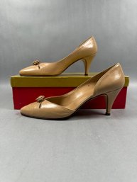 Julianelli Tan Side Cut Away Dress Shoe 8.5AAA - Italy