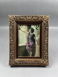 Edgar Berebi Limited Edition Frame 7543-4304 With Deep Burgundy Enamel Front And Back Accents