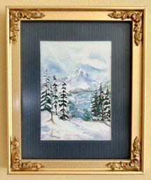 Winter Landscape Scene Print