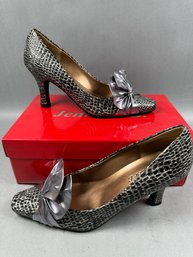 Jennifer B. Black & Pewter Dress Shoes - 8.5 M