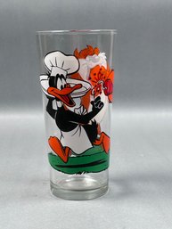 Tasmanian Devil And Daffy Duck  Drinking Glass 1976
