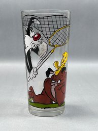 Tweety, Sylvester And Mark Anthony The Bull Dog Drinking Glass- 1976