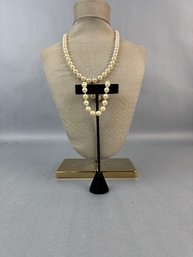 Pearl Necklace And Bracelet