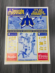 1979 Mariners Schedule Poster