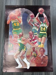 Vintage Seattle Sonics Poster