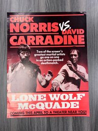 Promotional Poster For The 1983 Action Film Lone Wolf McQuade