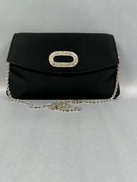 Black Evening Bag With Chain Strap By Miss Lewis