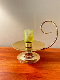 Baldwin Brass Handled Candle Holder