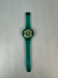 Bonbon Teal Plastic Band Watch- Swiss Made