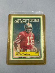 Joe Montana 1983 Football Card