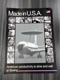Made In The USA Boeing Poster