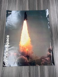 NASA To Work In Space Poster