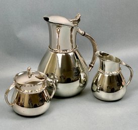 EP On Copper Pitcher With Cream And Sugar