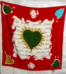 100 Silk Scarf Made In Italy