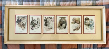 Framed 6 Print Of  Vintage Life Scenes Wedding