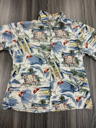 Vintage Pierre Cardin Beach Shirt Sz L