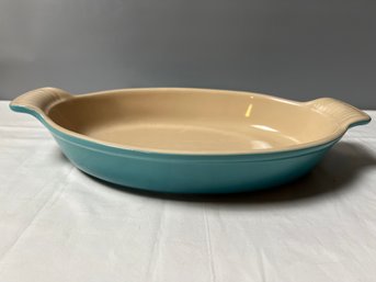 Le Creuset Caribbean  Stoneware Oval Au Gratin Dish