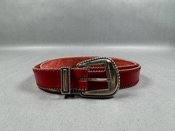 Esprit  Red Leather Belt - Taiwan