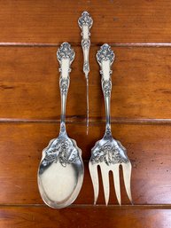 Set Of 3 Rogers Bros. Triple Plate Serving Pieces