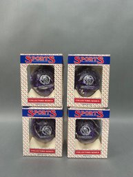 Four Colorado Rockies Christmas Ornaments
