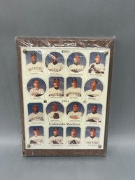 1994 Colorado Rockies Team Wall Plaque