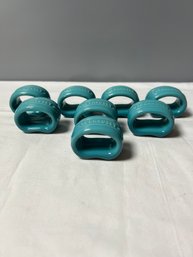 Le Creuset Caribbean Napkin Rings Set Of 8