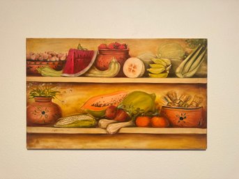 Original Painted Canvas Still Life - Signed