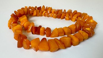 Baltic Amber Egg Yolk Chunky Necklace