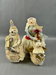 Lot Of Three Snowmen