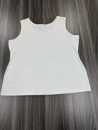 White Sleeveless T-shirt
