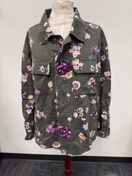 Levi Strauss:  Floral Button Up Jacket - 1X